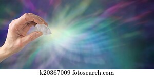 Crystal healing website banner