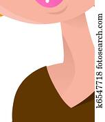 Cute blond Mother with daughter - isolated on white Cute blond Mother with daughter - isolated on white