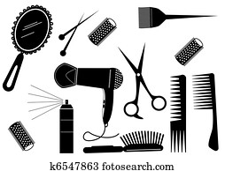 haar- art, schoenheit, element., vektor, salon haar- art, schoenheit, element., vektor, salon