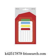 Memo pads illustration Memo pads illustration