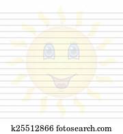 Notepaper generated texture