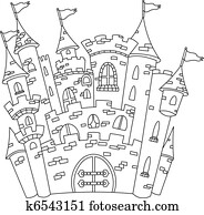 Outlined castle Outlined castle