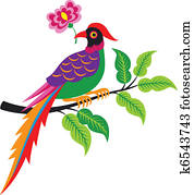 peacock on tree illustration peacock on tree illustration
