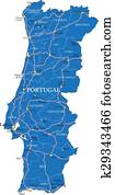 portugal, mapa