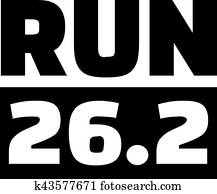 Running 26.2 miles marathon Running 26.2 miles marathon