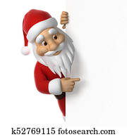 Santa Claus pointing Santa Claus pointing