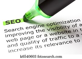 'SEO' highlighted in green 'SEO' highlighted in green