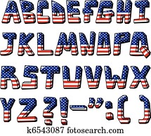 usa, alphabet usa, alphabet