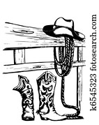 vector cowboy elements vector cowboy elements