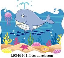 Whale cartoon Whale cartoon
