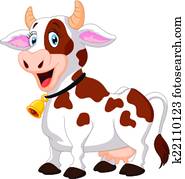 שמח, ציור היתולי, פרה