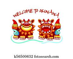 Happiness lions from Okinawa Happiness lions from Okinawa
