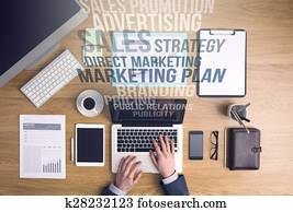 marketing, und, geschäftskonzepte