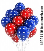Patriotic balloons