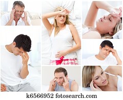 collage, de, enfermos