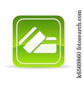 Green Credit Debit Card Icon