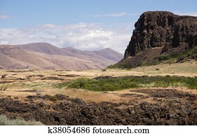 Horsethief Butte Columbia River Valley Washington State