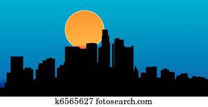 los angeles skyline los angeles skyline