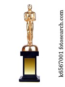Oscar on white background. Oscar on white background.