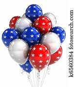Patriotic balloons Patriotic balloons
