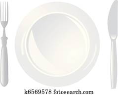 plate, knife and fork plate, knife and fork