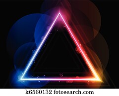 Rainbow Triangle Border with Sparkles and Swirls Rainbow Triangle Border with Sparkles and Swirls