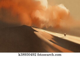 sandstorm in desert sandstorm in desert