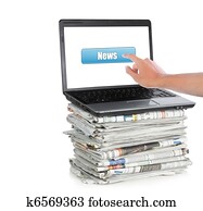 správa, prostredníctvom, jeden, laptop computer