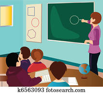 teacher with students.