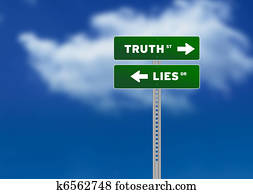 verdade, e, mentiras, sinal estrada