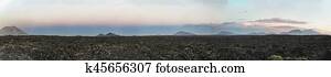 volcanic landscape in Lanzarote
