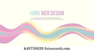 Wave design banner background collection Wave design banner background collection