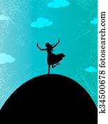 Woman alone with God