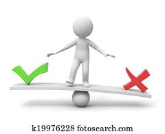 איש, עם, אזן, עלה