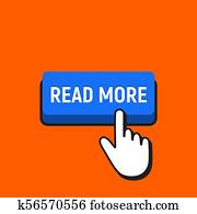 העבר, עכבר, סמן, נקישות, ה, קרא, יותר, button.