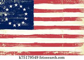 העבר, צייר, גראנג, בטסי רוס, דגלל