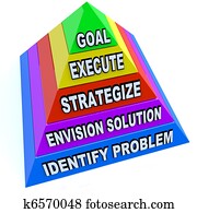 Create Plan to Achieve Goal and Success - Pyramid Create Plan to Achieve Goal and Success - Pyramid