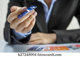 Giving credit card Giving credit card