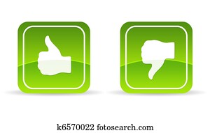 Green thumbs up and down Icon Green thumbs up and down Icon