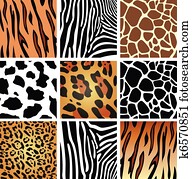 pele animal, texturas