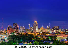 san antonio, texas, skyline
