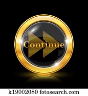 voortzetten, pictogram