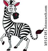 oxpecker and zebra cartoon