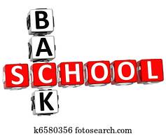 3D Back School Crossword 3D Back School Crossword