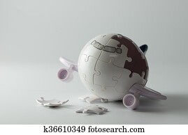 Airplane disaster concept Airplane disaster concept