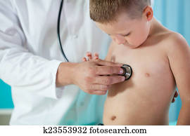 Child chest auscultation