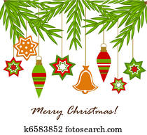 Christmas ornaments hanging Christmas ornaments hanging