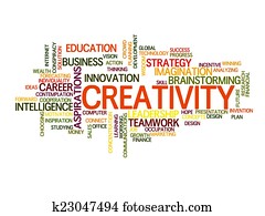 creativo, palabra, nube