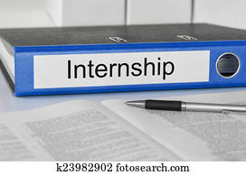 Folder with the label Internship