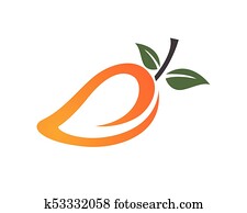 Mango fruits logo and symbols app icons template Mango fruits logo and symbols app icons template